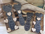 Anniversary Penblwydd Priodas Slate Lovespoon